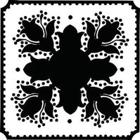 mandala en blanco y negro para colorear página. vector