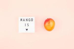 Mango fruit in creative composition photo