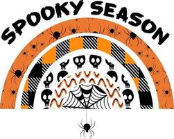 Retro Halloween Design. Spooky Season vector