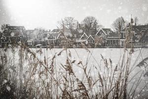 Zaanse Schans winter landscape photo