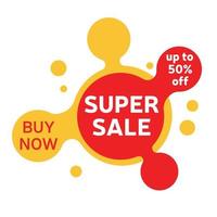 super sale editable text style effect illustrator. vector design template