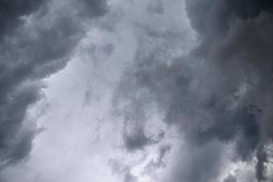 Stunning dark cloud formations right before a thunderstorm photo