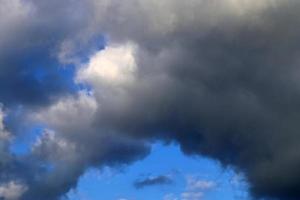 Stunning dark cloud formations right before a thunderstorm photo