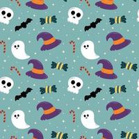 Halloween pattern in seamless style. vector