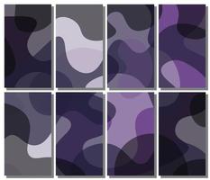 Abstract wavy set background. vector