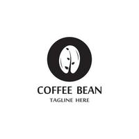 coffee bean icon vector illustration template