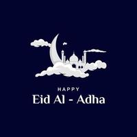 plantilla gráfica feliz eid al adha vector