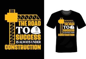 Civil Engineer T shirt design, vintage, typography vector