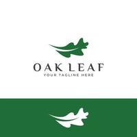 Autumn oak leaf logo and oak tree logo. With easy and simple editing of vector illustration.