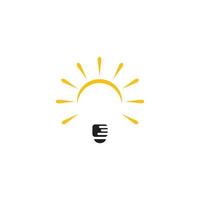 sun icon logo vector template