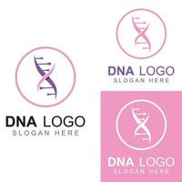 DNA vector logo. Modern medical logo, with vector illustration template design