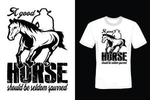 Horse T shirt design, vintage, typography vector