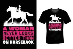 Horse T shirt design, vintage, typography vector