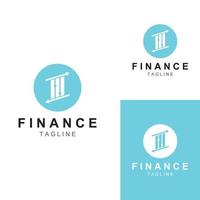 logotipo de empresa financiera o logotipo gráfico financiero. logotipo para datos de resultados de empresas financieras. con ilustración de plantilla de vector de diseño de icono.