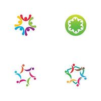 Community, network and social icon vector