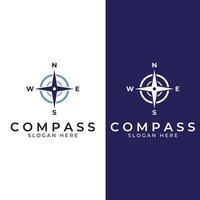 Compass logo, directional guide or pandom. Compass logo icon vector illustration template.