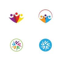 community icon logo vector template