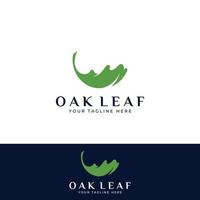 Autumn oak leaf logo and oak tree logo. With easy and simple editing of vector illustration.