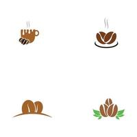 coffee bean icon vector illustration template