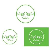 Olive oil logo nature vector