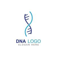 logotipo vectorial de adn. logotipo médico moderno, con diseño de plantilla de ilustración vectorial vector