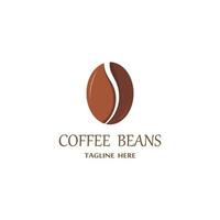 coffee bean icon vector illustration template