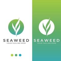 Seaweed logo with template illustration vector design.