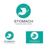 stomach care icon designs vector