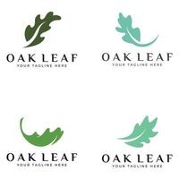 Autumn oak leaf logo and oak tree logo. With easy and simple editing of vector illustration.