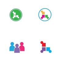 community icon logo vector template