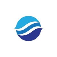 Water wave icon vector