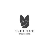 coffee bean icon vector illustration template