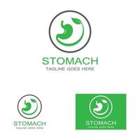 stomach care icon designs vector