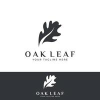 Autumn oak leaf logo and oak tree logo. With easy and simple editing of vector illustration.