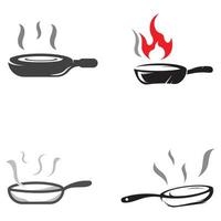 Logos for cooking utensils, cooking pots, spatulas and cooking spoons. Using a vector illustration template design concept.