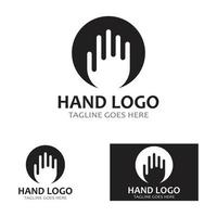 Hand care logo and symbol vector template eps10