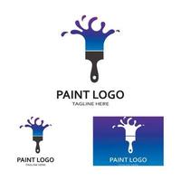 Paint Logo vector icon illustration