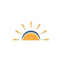 sun icon logo vector template