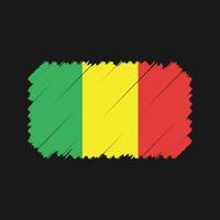 Mali Flag Brush Vector. National Flag vector