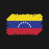 pincel de bandera de venezuela. bandera nacional vector