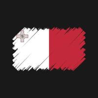cepillo de bandera de malta. bandera nacional vector