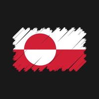 vector de bandera de groenlandia. bandera nacional