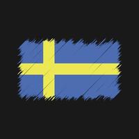 Sweden Flag Brush Strokes. National Flag vector