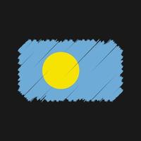 Palau Flag Brush Vector. National Flag vector