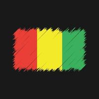 Guinea Flag Brush Strokes. National Flag vector