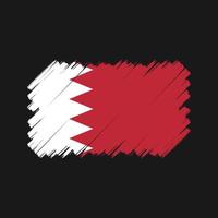 Bahrain Flag Brush. National Flag vector