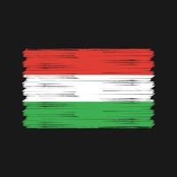 Hungary Flag Brush. National Flag vector