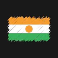 Niger Flag Brush Strokes. National Flag vector