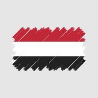 vector de la bandera de yemen. bandera nacional