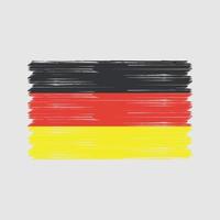 cepillo de bandera de alemania. bandera nacional vector